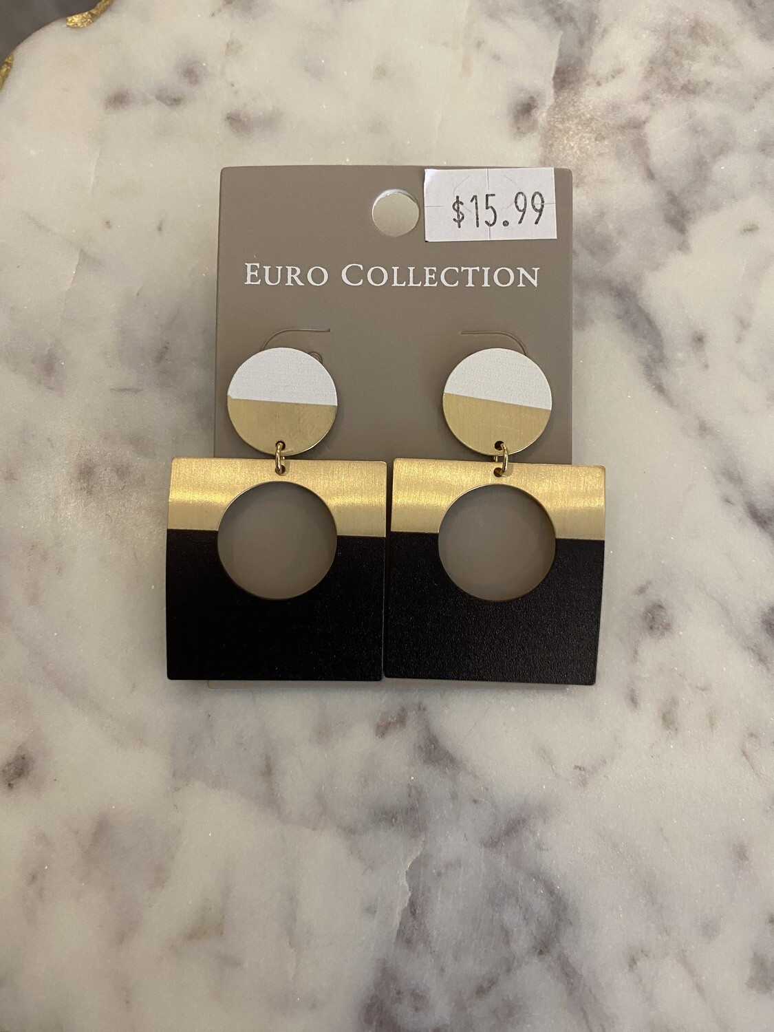 Art Deco Square Earrings