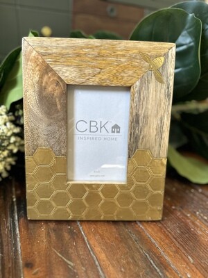 Bee Wood And Gold Picture Frames