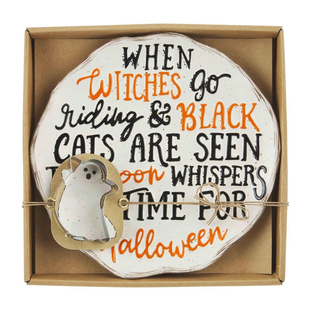 Halloween Plate and Cookie Cutter