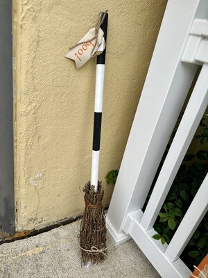 Light Up Broom Decor