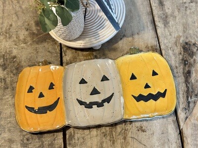 Triple Pumpkin Platter