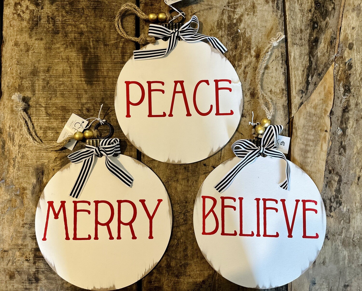 White Wood Ornament Wall Hanging