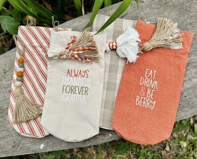 Thanksgiving Wine Bags