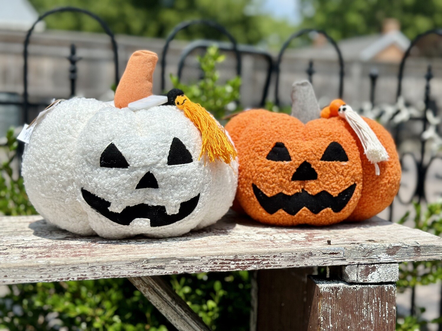 Light Up Sherpa Pumpkin Jack-o-Lantern