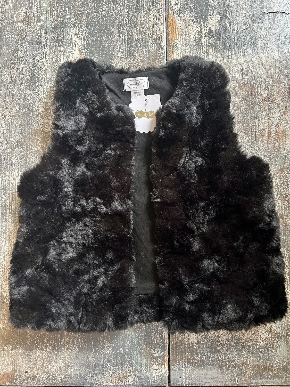 Black Fur Vest