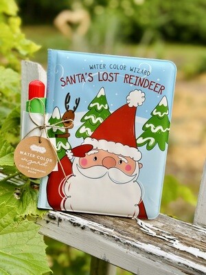 Santa's Reindeer Water Color Book