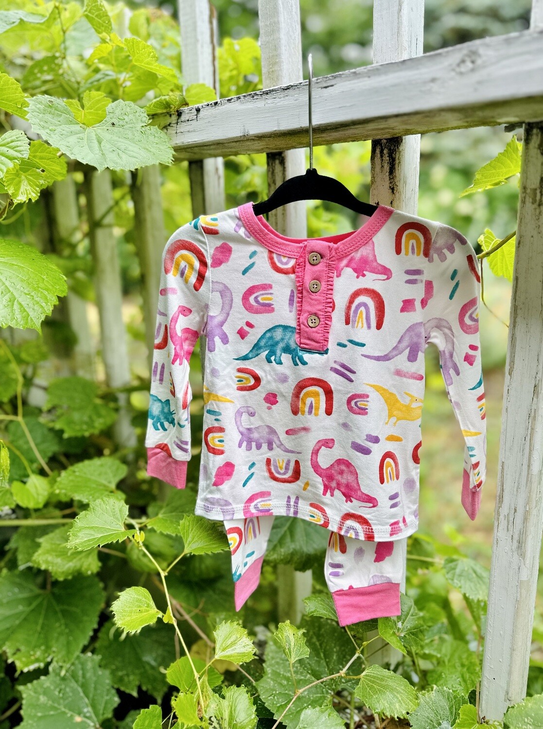 Dino Print Girls PJs