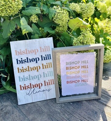 Colorful Bishop Hill Sign