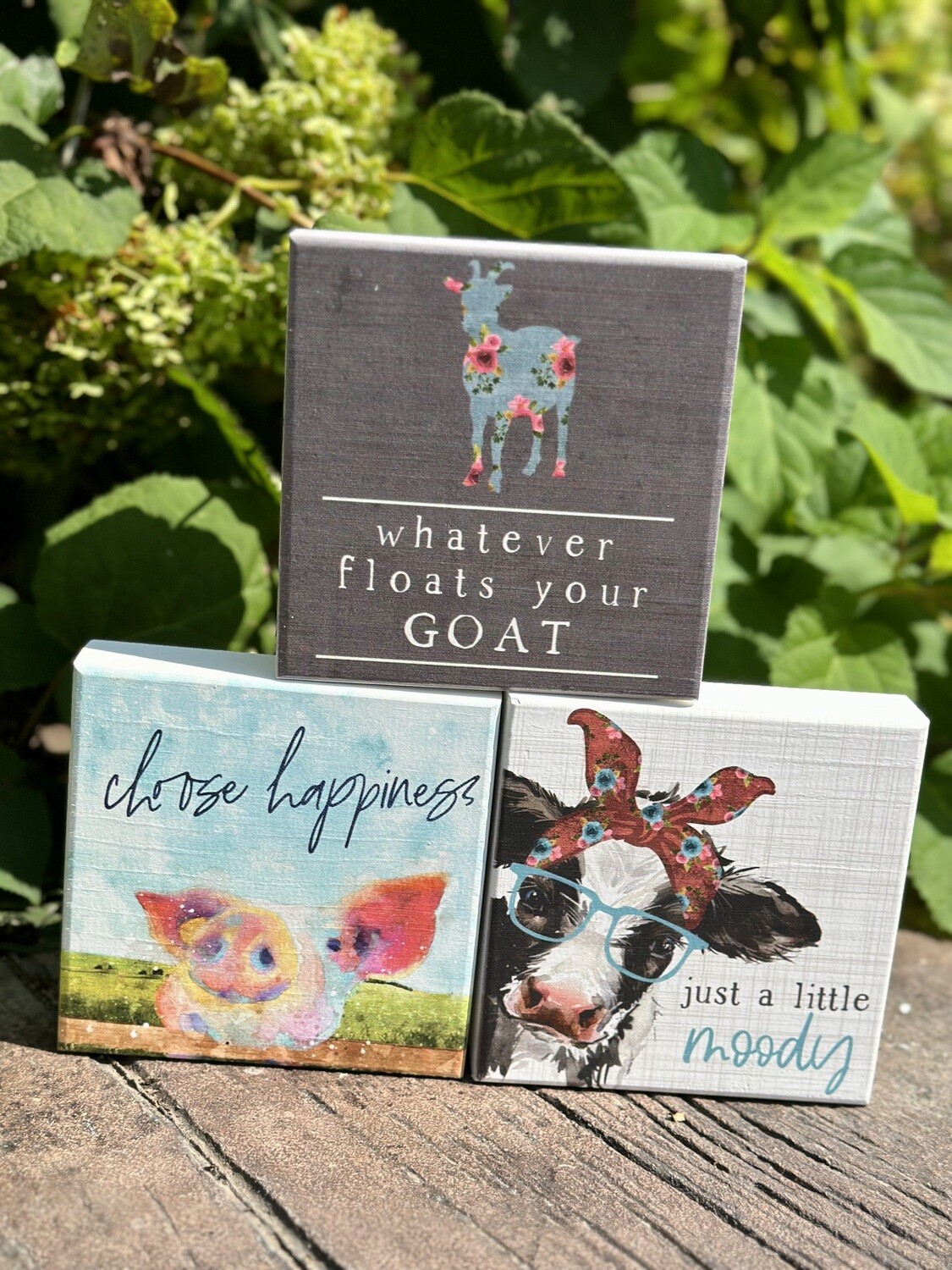 Farm Animal Wood Block