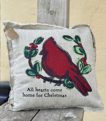 Xmas Cardinal Pillow