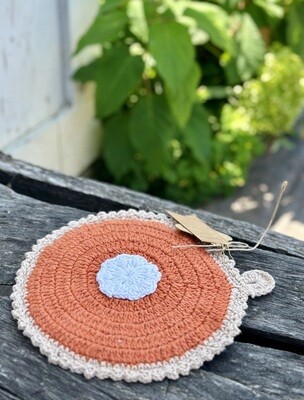 Pie Crochet Pot Holder