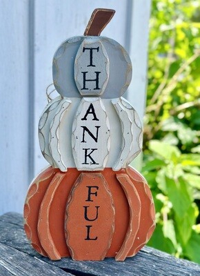 Pumpkin & Snowman Reverse Plaque