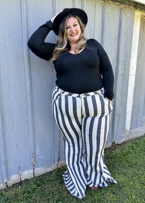 Plus Size V-Neck Bodysuit
