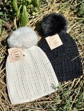 Chenille Pompom Beanie