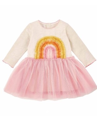Rainbow Mesh Dress