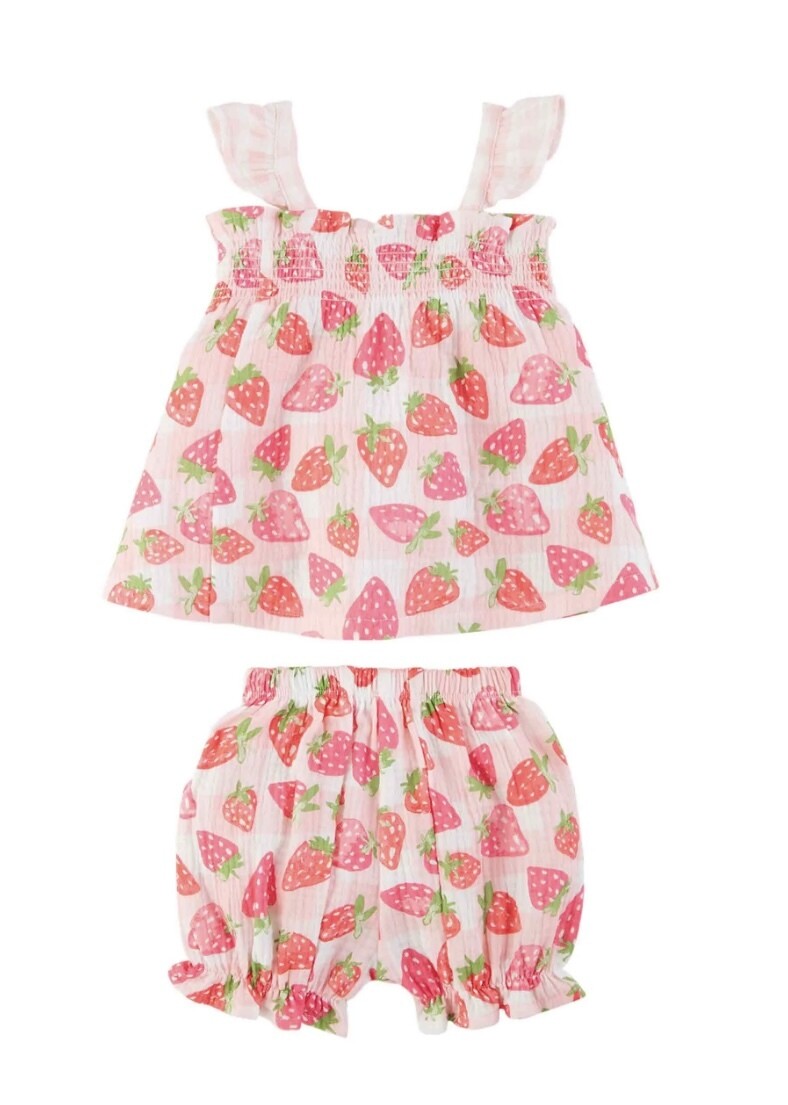 Strawberry Toddler Short Set (2T-3T)