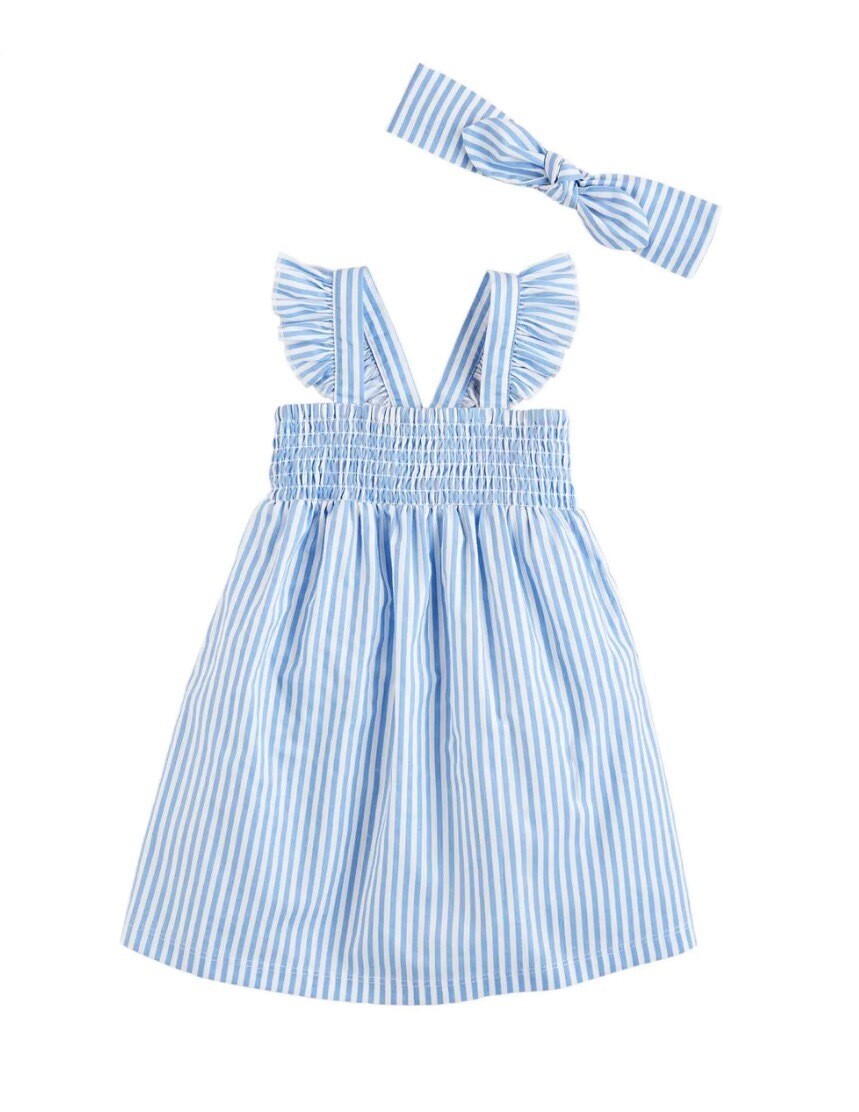 Striped Smocked Sundress