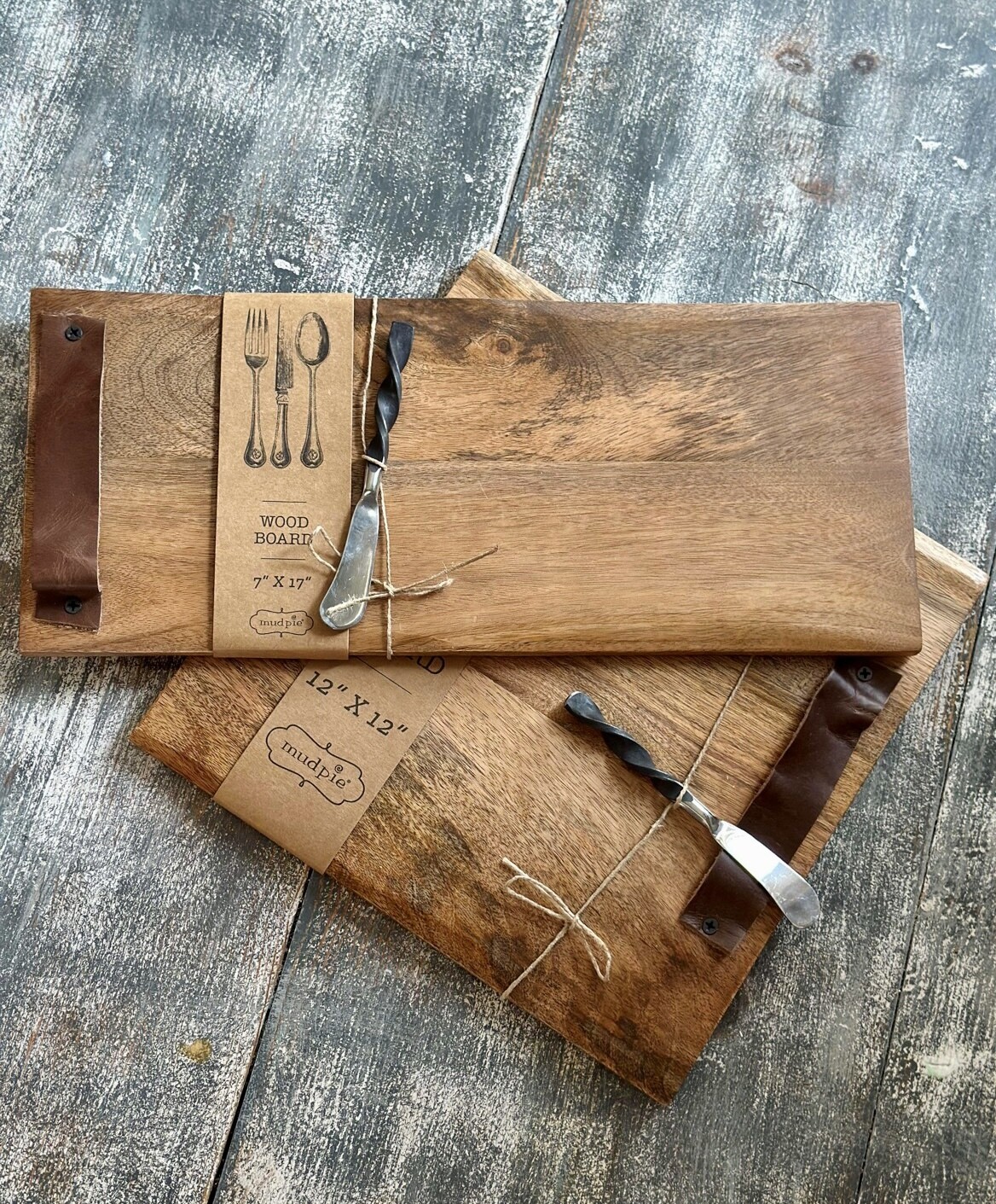 Wood Charcuterie Board Set