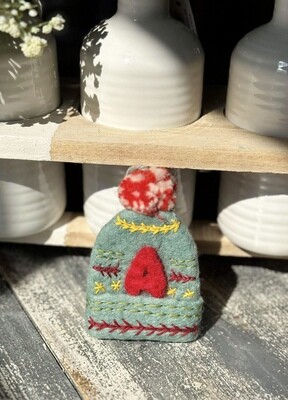 Wool Monogram Ornament