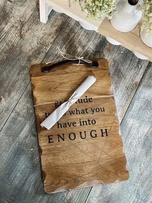 Distressed Wood Cutting Board