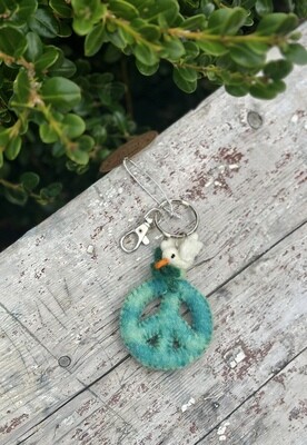 Peace Sign Key Fob