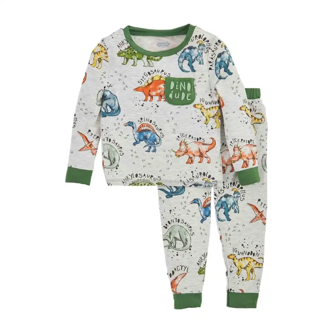 Dino Print Boys PJs