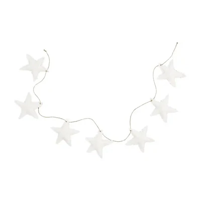 Star Slub Fabric Garland