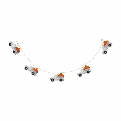 Pumpkin Truck Felt Garland
