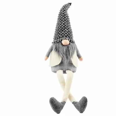 Large Gray Deluxe Dangle Gnome