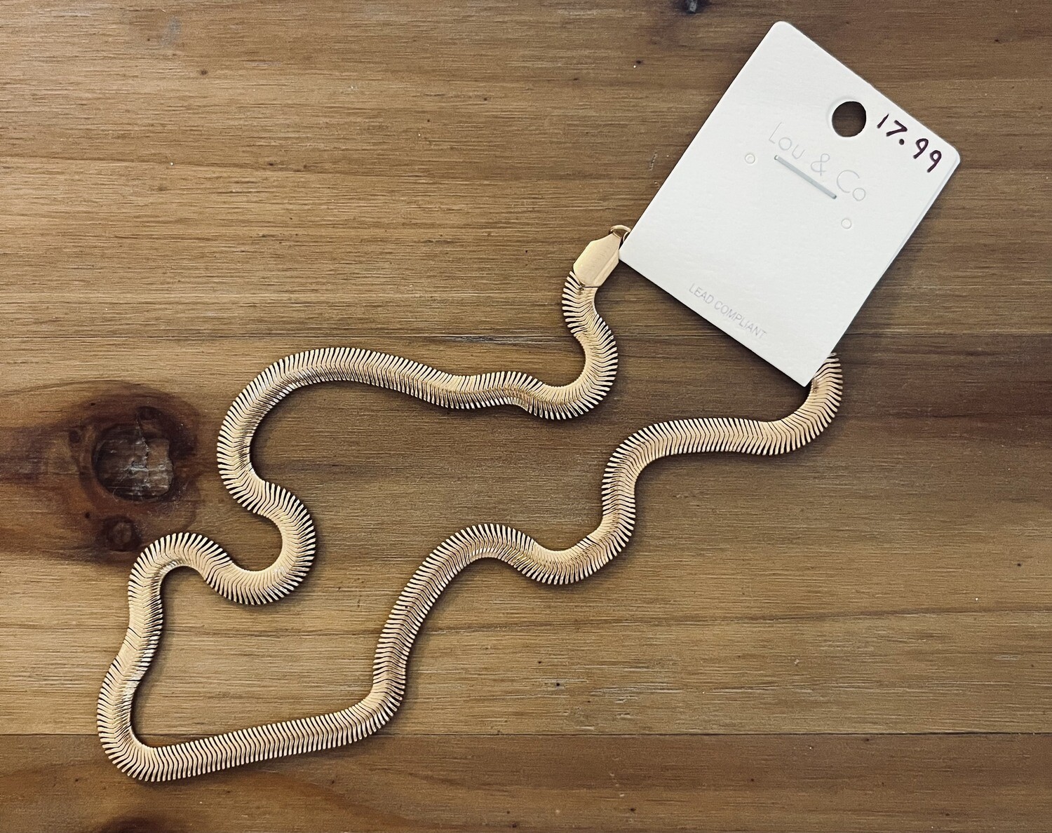 Gold-Plated Chain Necklace