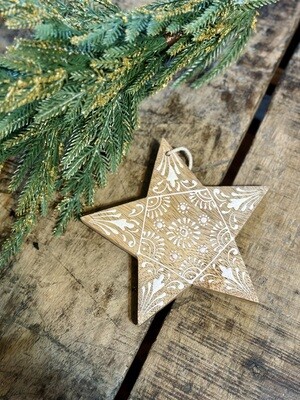 Handpainted Star Ornament