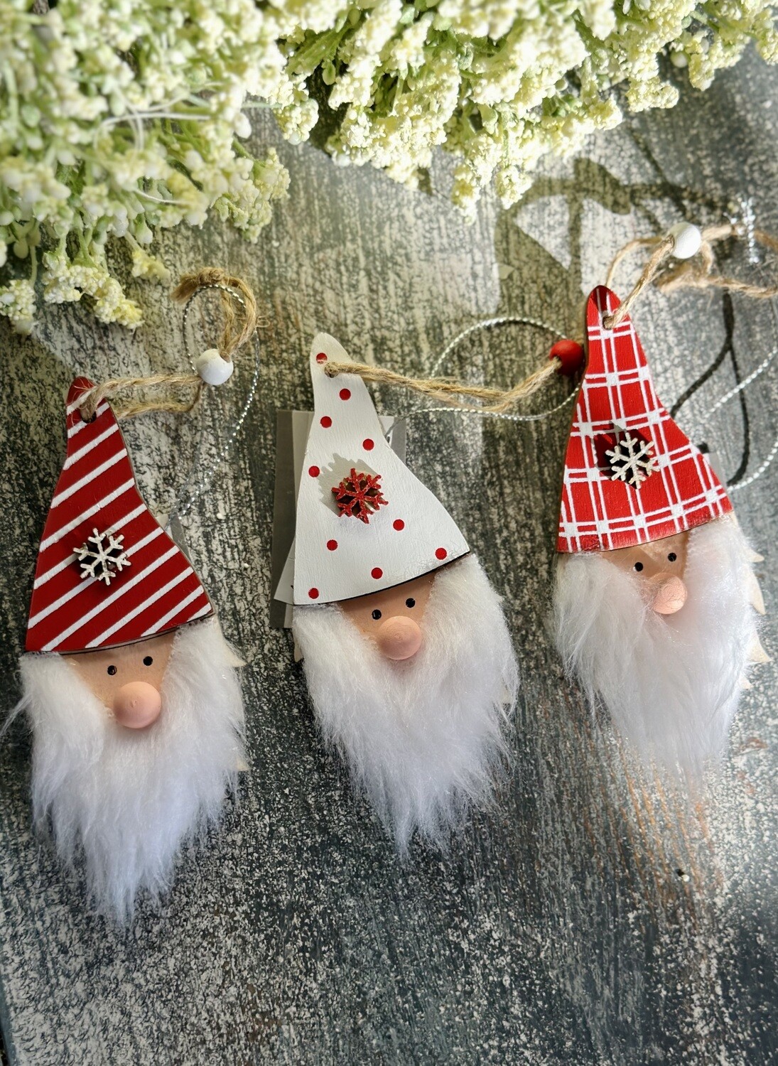 Wood Gnome Ornaments