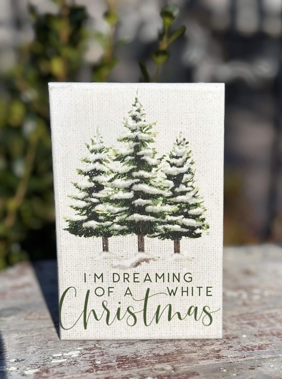 White Christmas Sign