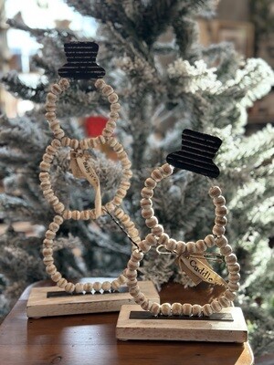 Beaded Snowman Sitter