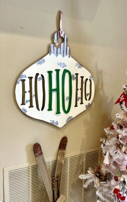 Ho Ho Christmas Door Hanger