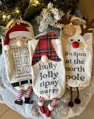 Christmas Light Up Wine Bag