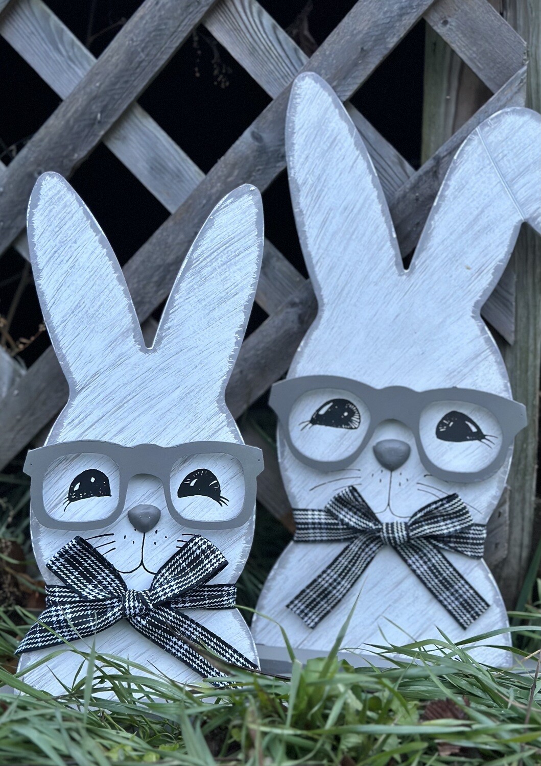 Painted Bunny With Glasses