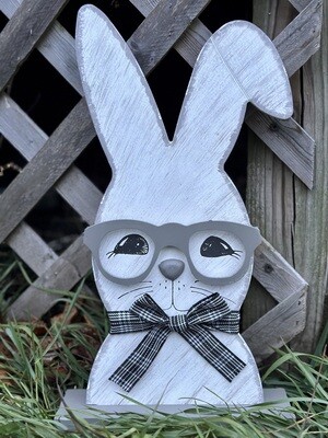 Painted Bunny With Glasses