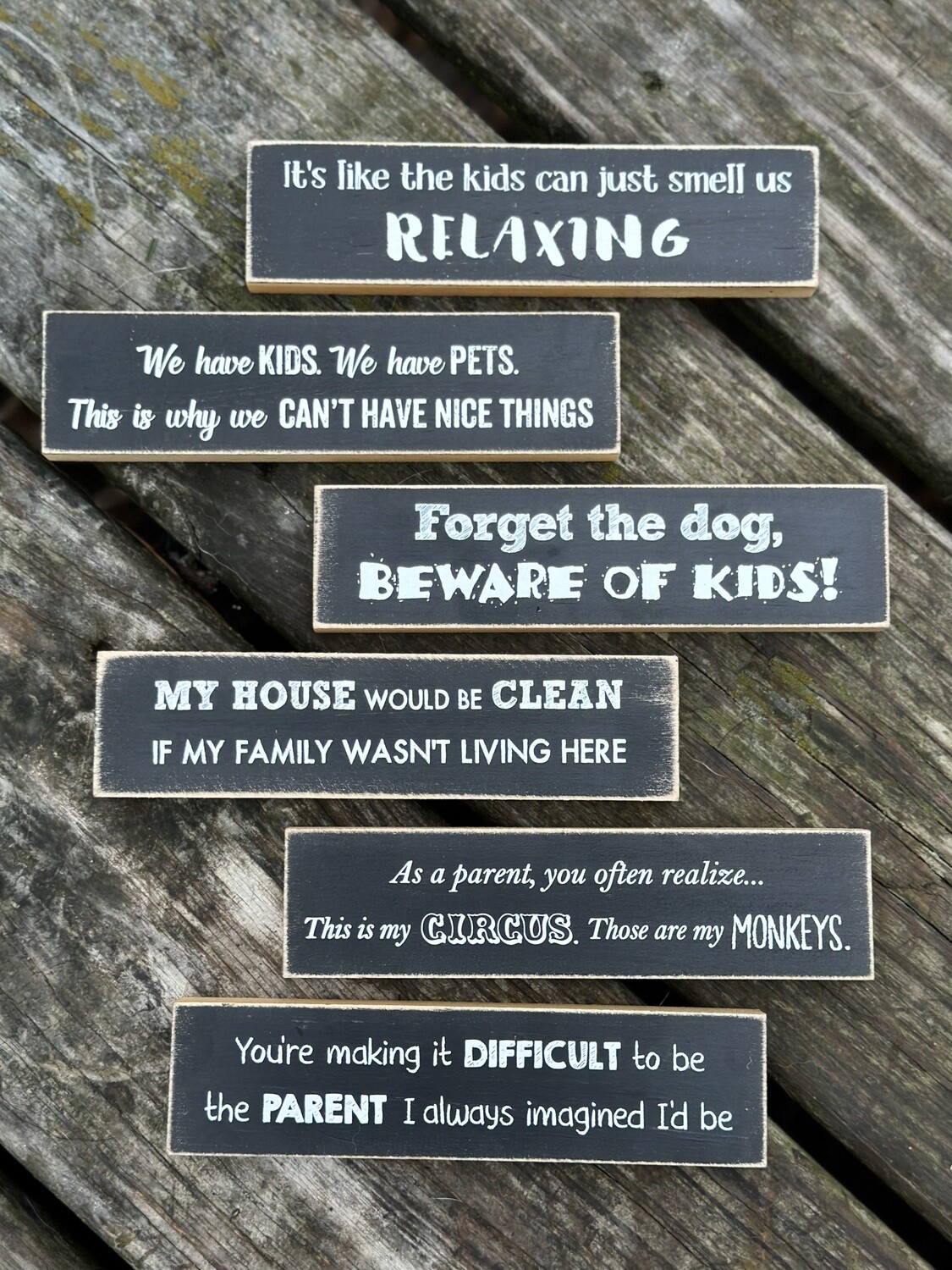 Mini Wood Saying Sign