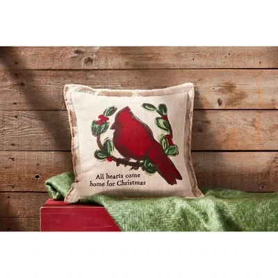 Xmas Cardinal Pillow