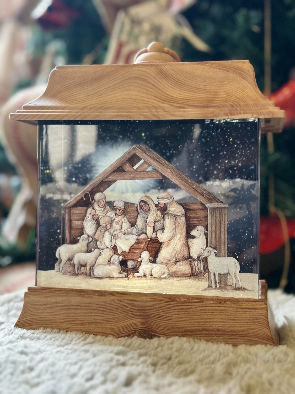 BO LED Nativity Lantern
