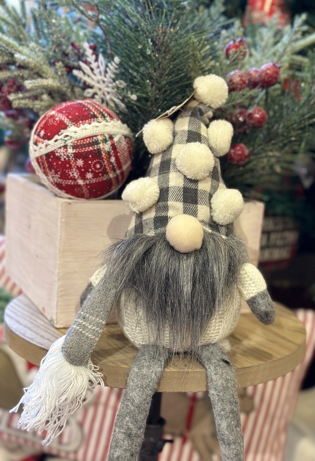 Pom Pom Hat Knit Sweater Gnome 