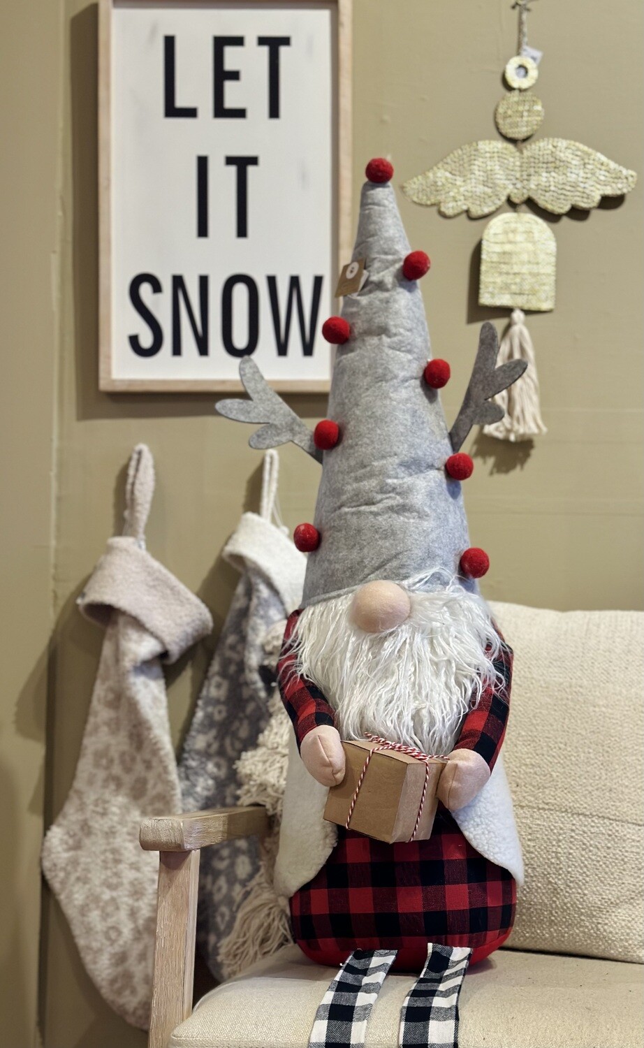 Reindeer XL Dangle Leg Gnome