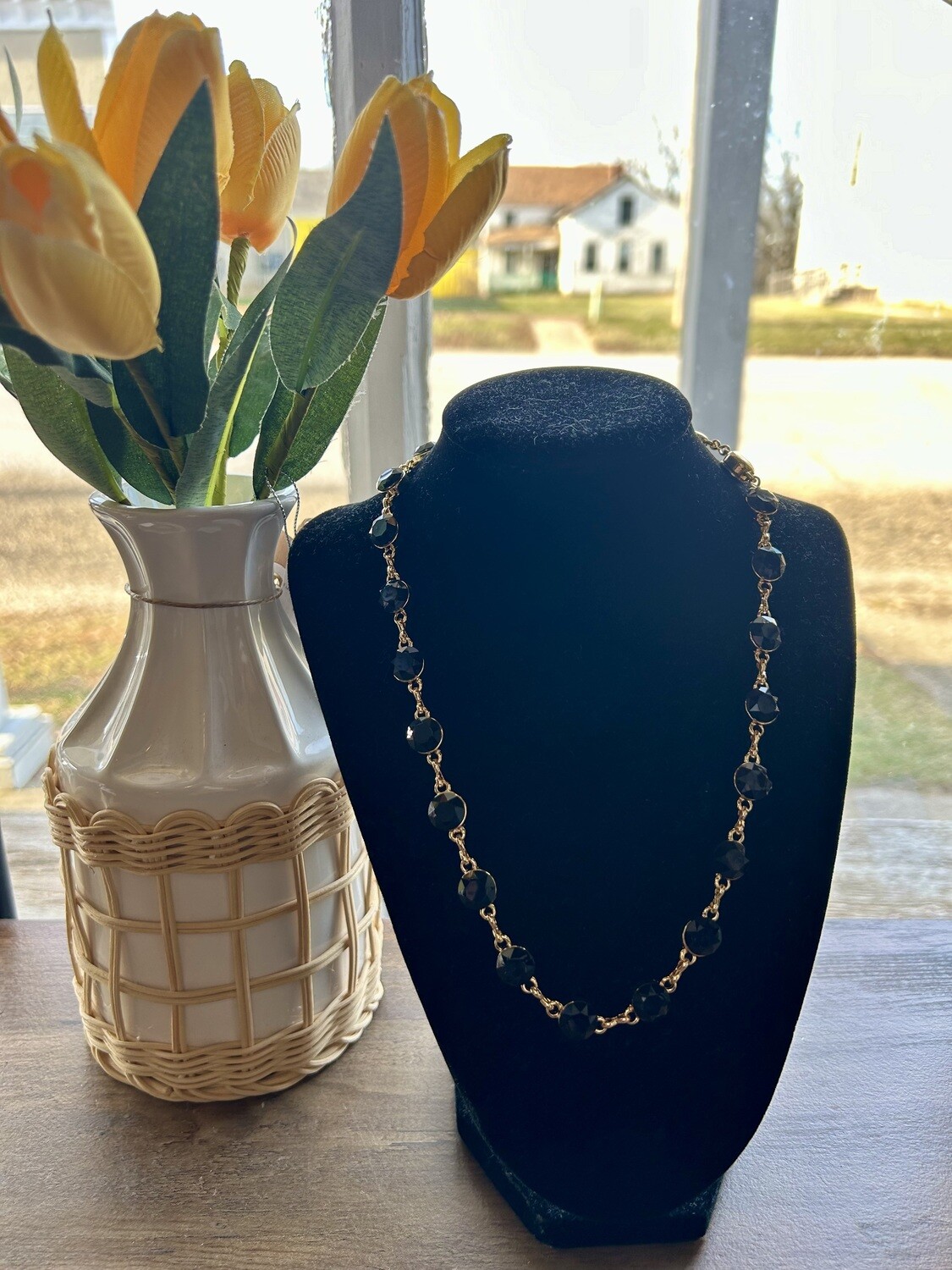 Black Jem Necklace