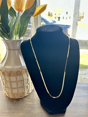Long Gold Chain Necklace
