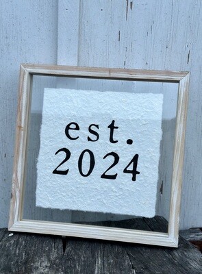 Est. 2024 Wall Plaque