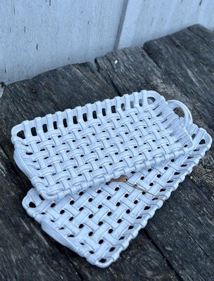 Nested Basket Weave Trays