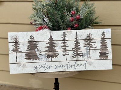 Winter Wonderland Hanging Sign