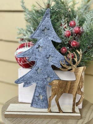 LED Tree W/ Deer