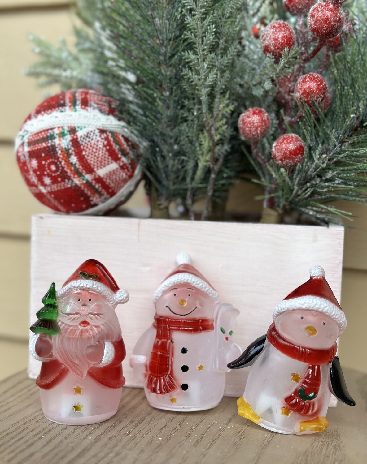 Christmas Light Up Figurines
